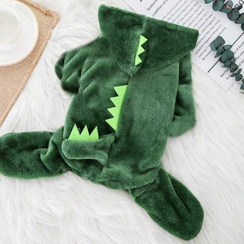 Dinosaur Halloween dog costume - Green new